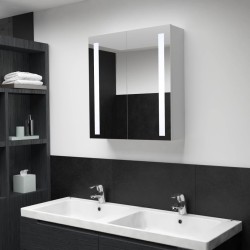 Armoire de salle de bain à miroir LED 60x14x62 cm 621089621089