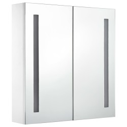 Armoire de salle de bain à miroir LED 60x14x62 cm 621089621089