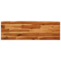 Ensemble à manger 3 pcs avec bord vivant bois massif d'acacia 621090621090