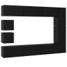Ensemble meuble TV 10 pcs Chêne noir Bois d'ingénierie 621093621093
