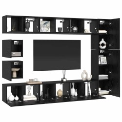Ensemble meuble TV 10 pcs Chêne noir Bois d'ingénierie 621093621093