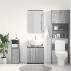 Armoire de bain Sonoma gris 60x33x61 cm Bois d'ingénierie 621094621094