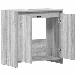 Armoire de bain Sonoma gris 60x33x61 cm Bois d'ingénierie 621094621094