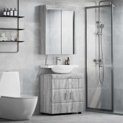Ensemble de mobilier de salle de bain TULUM 2 pcs Gris Sonoma 621095621095