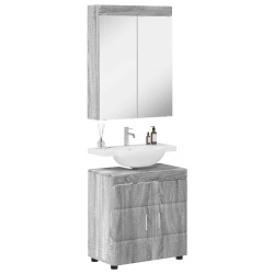 Ensemble de mobilier de salle de bain TULUM 2 pcs Gris Sonoma 621095621095