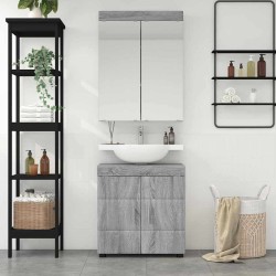 Ensemble de mobilier de salle de bain TULUM 2 pcs Gris Sonoma 621095621095