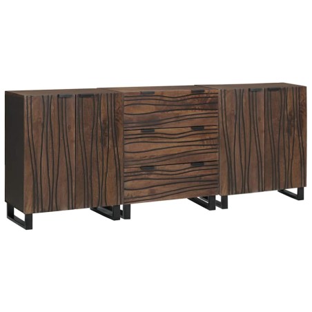 Ensemble de mobilier de salle de bain avec tiroir 3 pcs Marron 621097621097