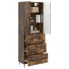 Ensemble de Meubles 2 pcs Chêne fumé 66 x 34,5 x 90 cm 621098621098