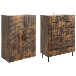 Ensemble de Meubles 2 pcs Chêne fumé 66 x 34,5 x 90 cm 621098621098