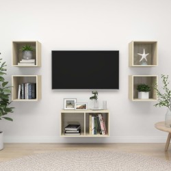 Ensemble de meubles TV 5 pcs Chêne sonoma Bois d'ingénierie 621100621100
