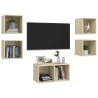 Ensemble de meubles TV 5 pcs Chêne sonoma Bois d'ingénierie 621100621100