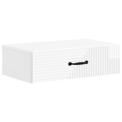 Table d'appoint murale Blanc brillant 59 x 34,5 x 17 cm 621104621104