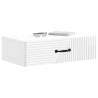 Table d'appoint murale Blanc brillant 59 x 34,5 x 17 cm 621104621104
