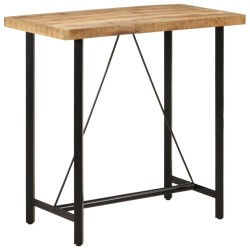 Table de bar 110x55x107 cm bois massif de manguier et fer 621107621107