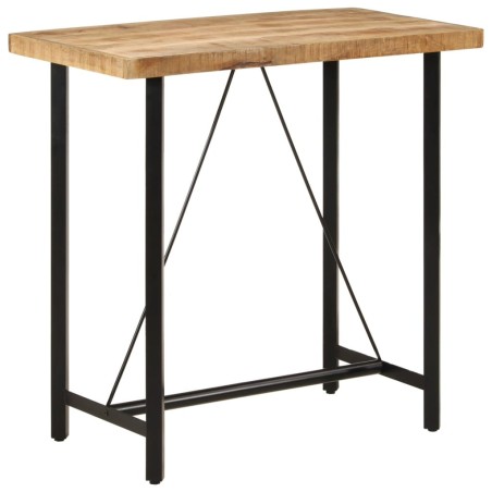 Table de bar 110x55x107 cm bois massif de manguier et fer 621107621107