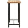 Table de bar 110x55x107 cm bois massif de manguier et fer 621107621107