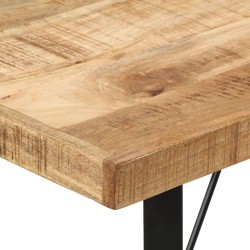Table de bar 110x55x107 cm bois massif de manguier et fer 621107621107
