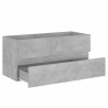 Armoire d'évier avec lavabo intégré Gris béton Aggloméré 621111621111