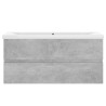 Armoire d'évier avec lavabo intégré Gris béton Aggloméré 621111621111