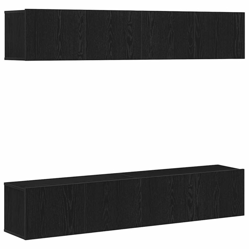 Ensemble meuble TV 4 pcs Chêne noir 80 x 30 x 30 cm 621112621112
