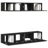 Ensemble meuble TV 4 pcs Chêne noir 80 x 30 x 30 cm 621112621112
