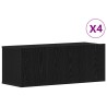 Ensemble meuble TV 4 pcs Chêne noir 80 x 30 x 30 cm 621112621112