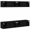 Ensemble meuble TV 4 pcs Chêne noir 80 x 30 x 30 cm 621112621112