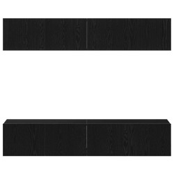 Ensemble meuble TV 4 pcs Chêne noir 80 x 30 x 30 cm 621112621112