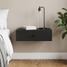 Table d'appoint murale Noir 59 x 34,5 x 17 cm Bois d'ingénierie 621115621115
