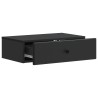 Table d'appoint murale Noir 59 x 34,5 x 17 cm Bois d'ingénierie 621115621115