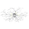 Plafonnier à bras feuille en cristal acrylique 5 ampoules E14 621119621119