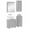 Ensemble de mobilier de salle de bain TULUM 4 pcs Gris Sonoma 621120621120