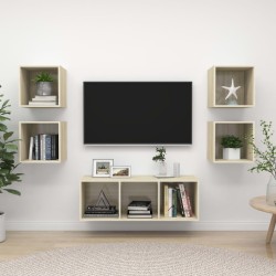 Ensemble de meubles TV 5 pcs Chêne sonoma Bois d'ingénierie 621121621121