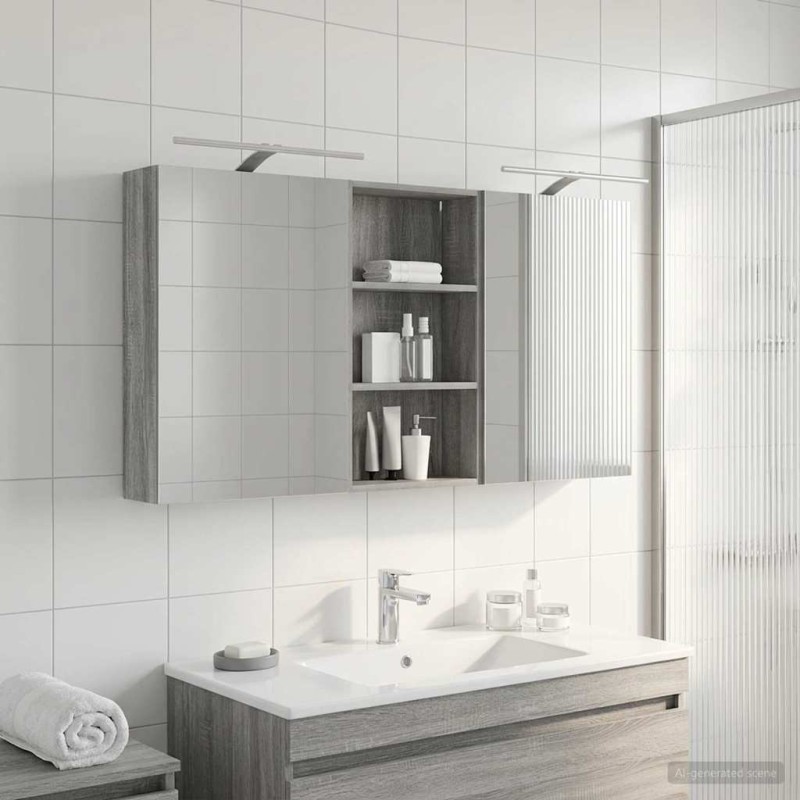Ensemble de Meubles de Salle de Bain 3 pcs 140 x 14,5 x 70 cm 621122621122