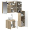 Ensemble de mobilier de salle de bain 4 pcs Chêne Sonoma 621125621125