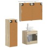 Ensemble de mobilier de salle de bain 4 pcs Chêne Sonoma 621125621125