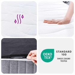 Matelas à ressorts ensachés moyen 160x200 cm 621128621128