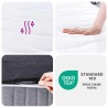 Matelas à ressorts ensachés moyen 160x200 cm 621128621128
