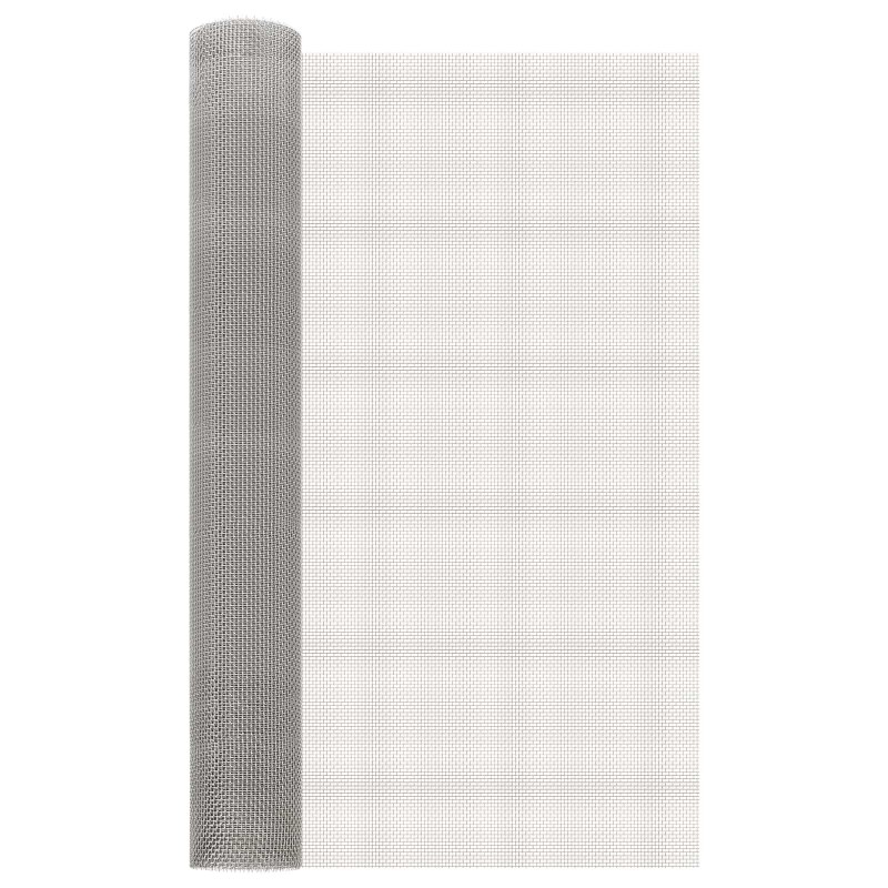 Écran en maille 80 x 500 cm 6 Mesh Acier Inoxydable 201 Argenté 621129621129
