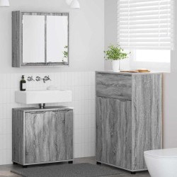 Ensemble de mobilier de salle de bain 3 pcs Gris Sonoma 621131621131