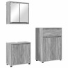 Ensemble de mobilier de salle de bain 3 pcs Gris Sonoma 621131621131