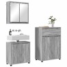 Ensemble de mobilier de salle de bain 3 pcs Gris Sonoma 621131621131