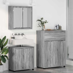 Ensemble de mobilier de salle de bain 3 pcs Gris Sonoma 621131621131