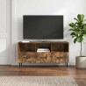 Meuble TV Chêne fumé 102 x 34,5 x 50 cm Bois d'ingénierie 621133621133