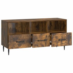 Meuble TV Chêne fumé 102 x 34,5 x 50 cm Bois d'ingénierie 621133621133