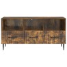 Meuble TV Chêne fumé 102 x 34,5 x 50 cm Bois d'ingénierie 621133621133