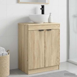 Meuble de salle de bain avec évier Chêne Sonoma 54 x 35 x 83 cm 621136621136