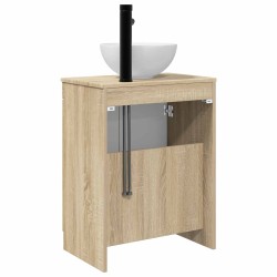 Meuble de salle de bain avec évier Chêne Sonoma 54 x 35 x 83 cm 621136621136