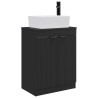 Meuble de salle de bain avec évier Noir 54 x 35 x 83 cm 621137621137