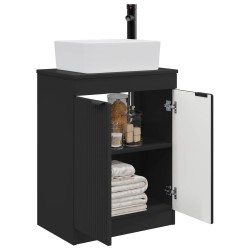 Meuble de salle de bain avec évier Noir 54 x 35 x 83 cm 621137621137